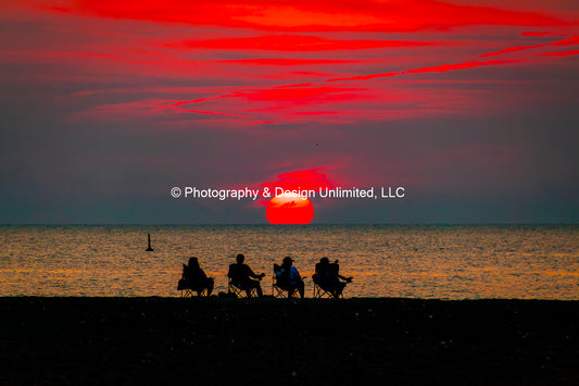 Sunset-1 Greeting Card Set Of 6