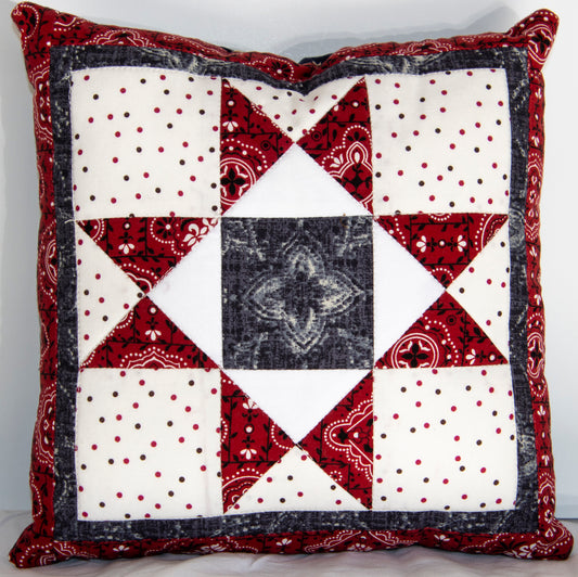 Ohio Star Pillow-DK-1-11-8120
