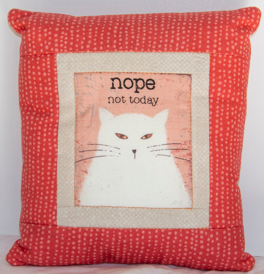 Snarky Cat Throw Pillow-DK-1-19-8132