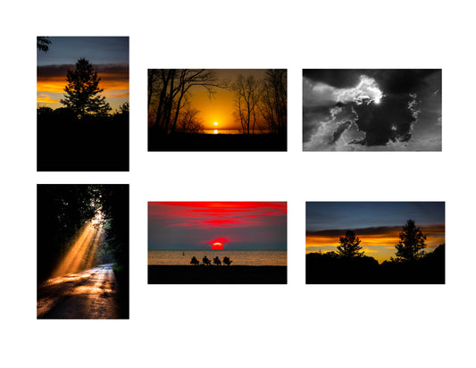 Sunset-1 Greeting Card Set Of 6